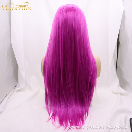 Vigorous cheap synthetic wigs long hair with lowest price wholesale synthetic non lace front wig cosplay for black women